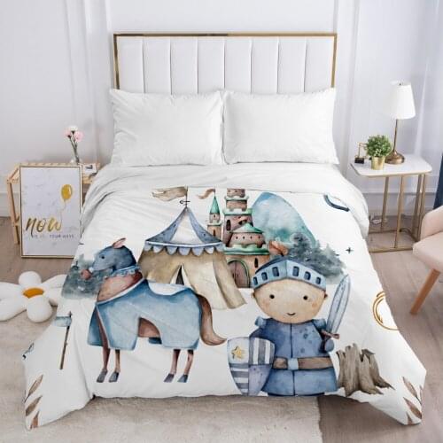 Cartoon Childrens Duvet cover Quilt/Blanket/Comfortable Case Bedding for kids baby girls 140x200 Single for Home castle