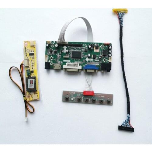 For CLAA215FA03 M215H1 VGA+DVI 1920*1080 Inverter 2Pcs CCFL 21.5" LVDS 30-Pin M.NT68676 LCD display controller card DIY kit