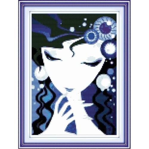 Elegance cross stitch kit people 18ct 14ct 11ct count print canvas stitches embroidery DIY handmade needlework
