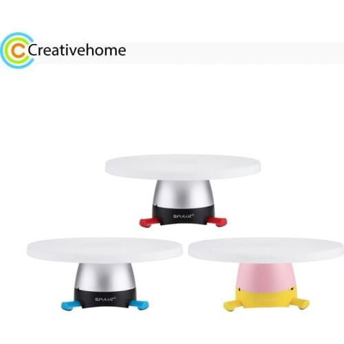 PULUZ Electronic 360 Degree Rotation Panoramic Tripod Head + Round Tray with Control Remote for Smartphones, GoPro, DSLR Cameras