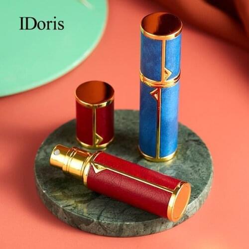 IDoris 5 ml Aluminium Perfume Atomizer Refillable Metal Perfume Bottle Portable Perfume Spray Bottle Empty Travel Use blue