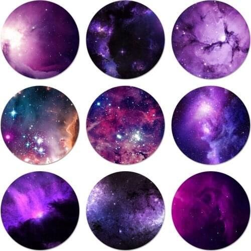 Interstellar Purple Space Star Icons Pins Badge Decoration Brooches Metal Badges For Backpack Decoration