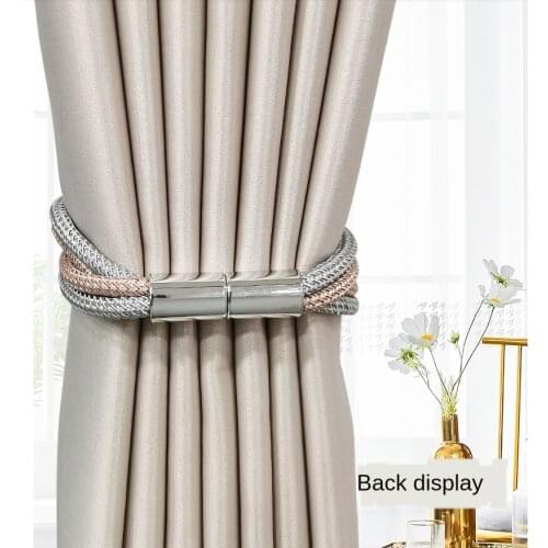 Creativity Magnetic Curtain Tieback Buckle Holdback Magnet Clip For Curtain Rod Tie Backs Hanging Straps Rope Accessories