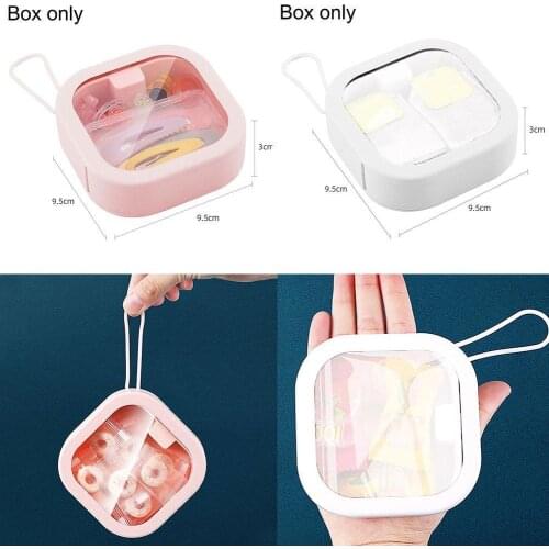 Mini Carry-on Pocket Storage Box Multi-function Jewelry Organizer Push Storage Box For Boys Girls Gift