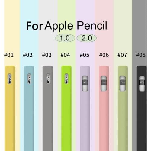 Candy Colors Soft Silicone Case for Apple Pencil 1 2 Cover Stylus Pen Protective Case for Pencil 1st 2nd Anti-fall Accessories