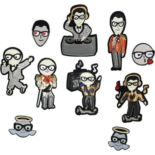 Prince Angel Character Patches Iron On DIY Cloth Badges Embroidered Applique Sewing Clothes Stickers Apparel Accessories