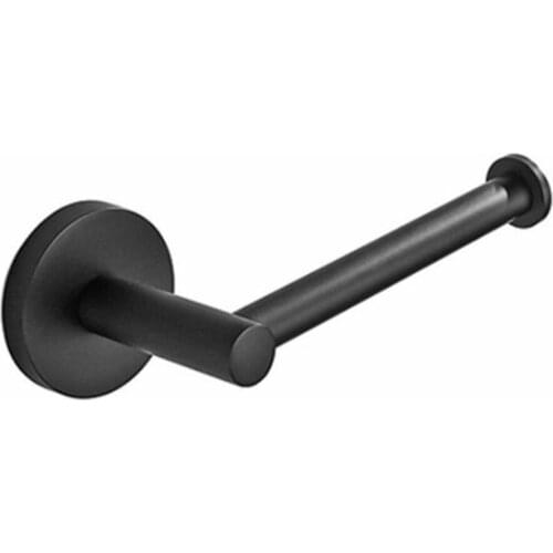 Wall Mounted Black Toilet Paper Holder Towel Tissue Holder Roll Paper Rack Kitchen Bathroom Organizer Accessories