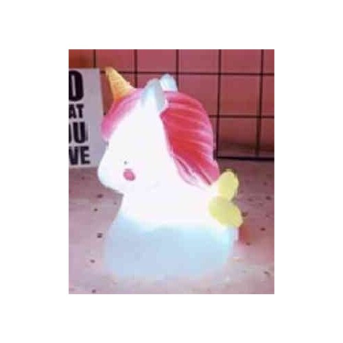 Led Illuminated Gülen Unicorn Table Lamp