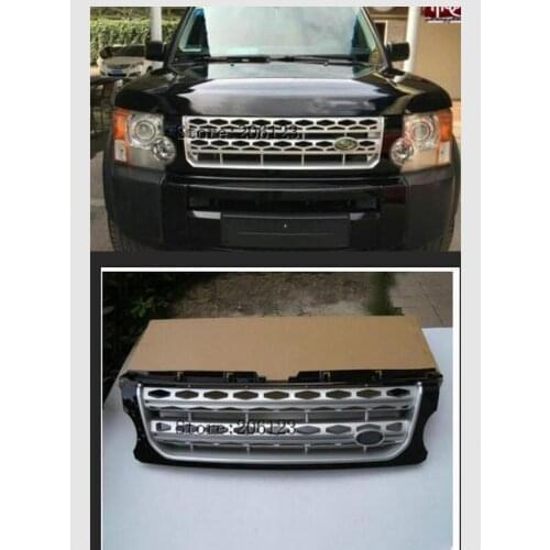 For Land Rover Discovery LR3 2005-2009 Silver + Black Front grille replace trim OEM