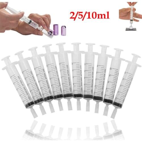 2/5/10ml Plastic Syringe Perfume Dispenser for Refill Cosmetic Liquid Essential Oil Portable Quantitative Dispensing Tools