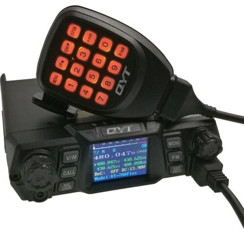 QYT KT-780 Plus Walkie Talkie UHF 400-480mhz 75W KT-780plus Quad Display Car Mobile Radio Station Amateur Radio Communciator