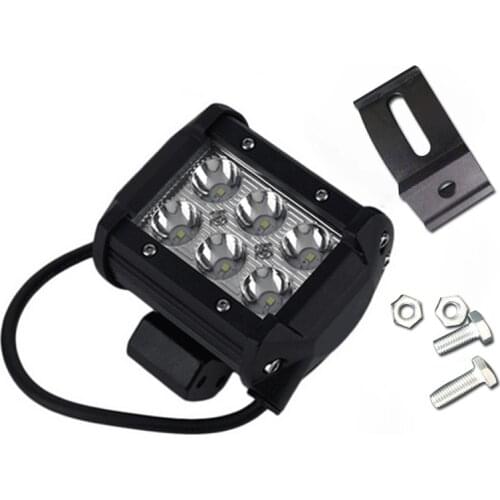 2pcs 4inch 18W Spot LED light bar Driving Fog Lights bulb 4x4 Led Work Light for offroad, Truck, SUV, For Jeep Spot Driving Lamp