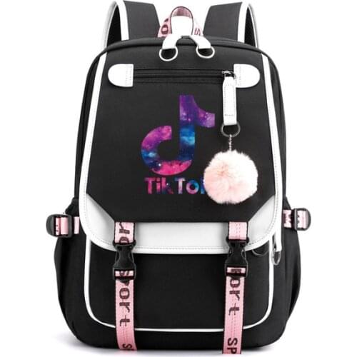 TIK TOK Backpack for Girls Boys Teenage Canvas School Bags Women Men Bagpack Large Capacity Back Pack Students School Mochilas