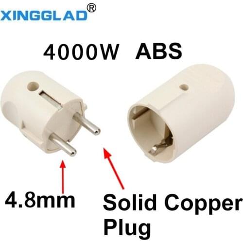 EU Plug 2 Round Pin Male Female Electronic Connector Socket Adapter Wire Rewireable Extension Cord Connector For Home Office
