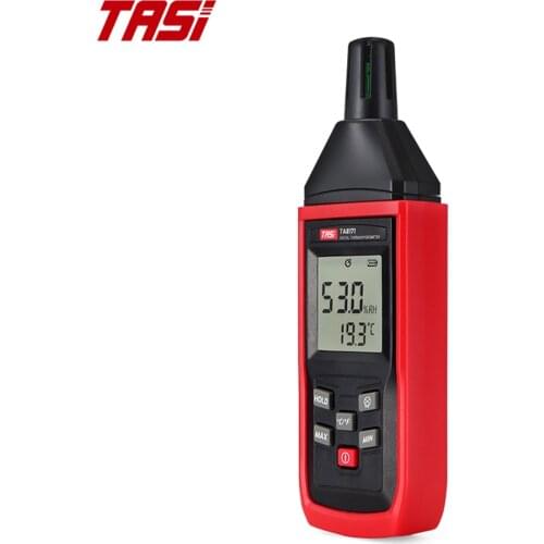 TASI TA8171 Temperature and Humidity Meter Thermo-Hygrometer Temperature and Humidity Measurement Tester with Backlight LCD