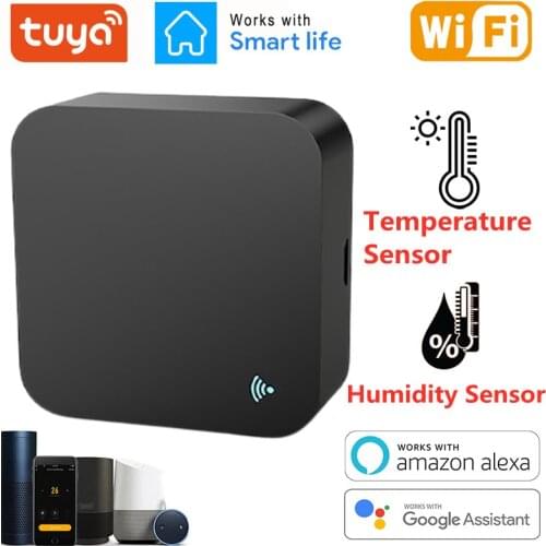 Tuya Smart Wifi IR Remote Control with Temperature and Humidity Sensor for Air Conditioner TV DVD AC Work with Alexa Google Home