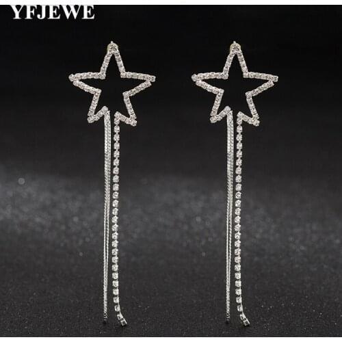 YFJEWE Top Quality Drop Crystal Cherry Quartz Natural Stone Drop Earrings Dangle Earrings For Women E549