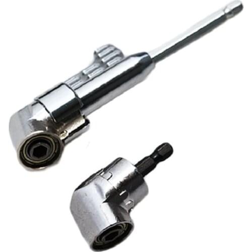 1/4 Hex Drill Bit Adjustable Socket Holder Adaptor 105 Degree Angle Extension Right Driver Drilling Shank Screwdriver Magnetic