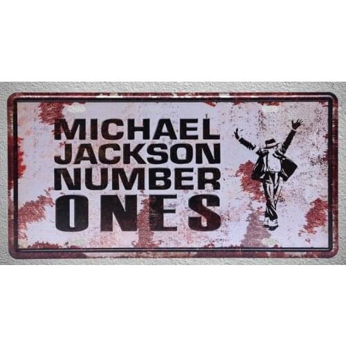 1 pc Michael Jackson music singer songs garage USA Tin Plates Signs wall man cave Decoration Metal Art Vintage Poster