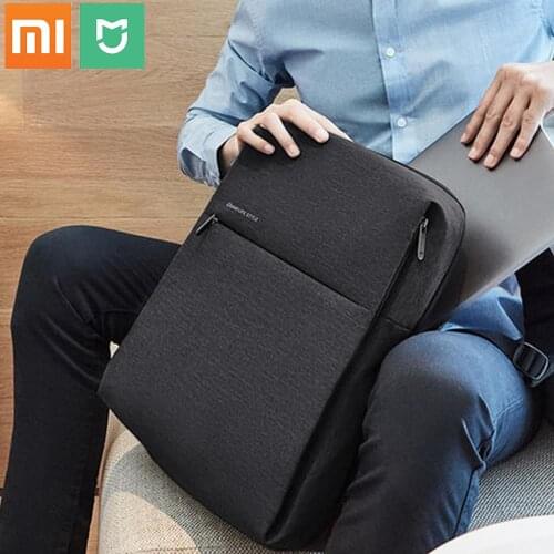 100% Original Xiaomi mijia Fashion backpack brief school bag Waterproof Outdoor Suit For 15.6 Inch of computer/xiaomi plate