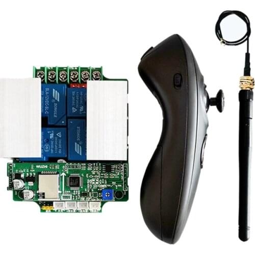 2.4G 3CH Radio Remote Control Kits Transmitter+Receiver+Booster Antenna Control Distance 500M For RC Tug Bait Life Boat