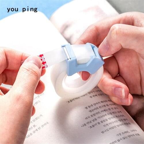 High quality 2pcs Transparent masking Tape student writing copy cutting washi tapes Student School office supplies