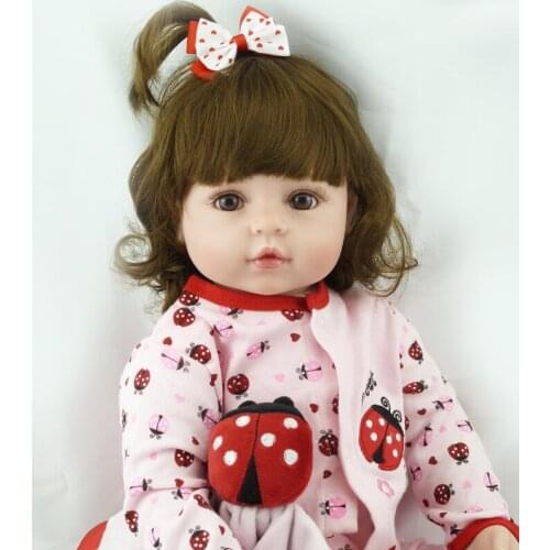 22inch Lifelike Newborn Baby Silicone Vinyl Real Soft Touch Reborn Baby Children Christmas Gift Sweet Baby for Girls Toys