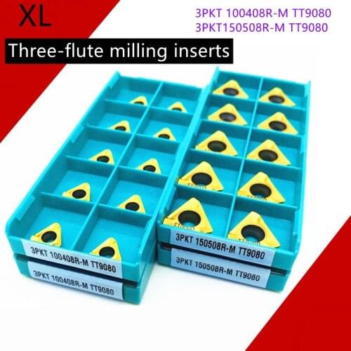 3PKT100408R 3PKT150508R M TT9080 High Quality Carbide CNC Milling Inserts Indexable Lathe Parts Tools TurningInserts Original