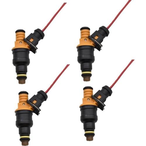 4pcs/set 0280150762 fuel injector with plug for PEUGEOT 405 1.9L 1989-1991 505 2.2L 1987-1988