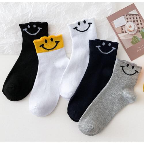 5Pairs/set Women Socks COTTON fashion for summer/spring FPPJ Girls stockings lovely Middle Tube