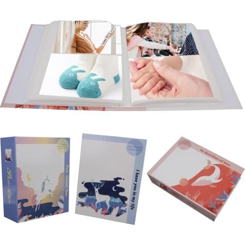 Baby Grow Photo Album Photo Album Scrapbooking Sticker Picture Storage 6 inch 100 Pockets Case Cartoon Animals