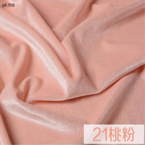 Velvet Dress Fabric Qualified Glossy Smoothy Material Patchwork for Apparel Sewing Fabric Textile Tissue Dolls