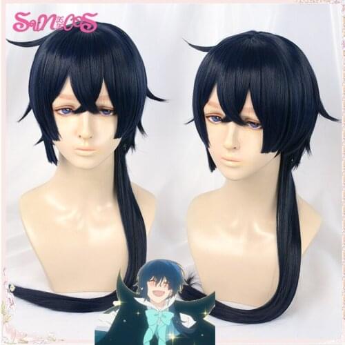 SUNXXCOS Anime The Case Study of Vanitas Cosplay Vanitas Cosplay WigS Vanitas no Karte Black Blue Hair Heat Resistant Synthetic