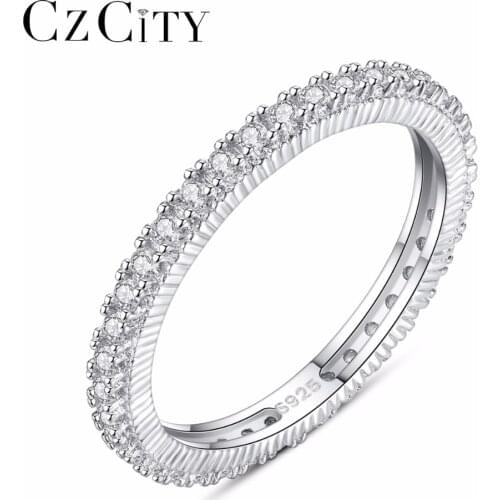 Белые кольца CZCITY China At AliExpress