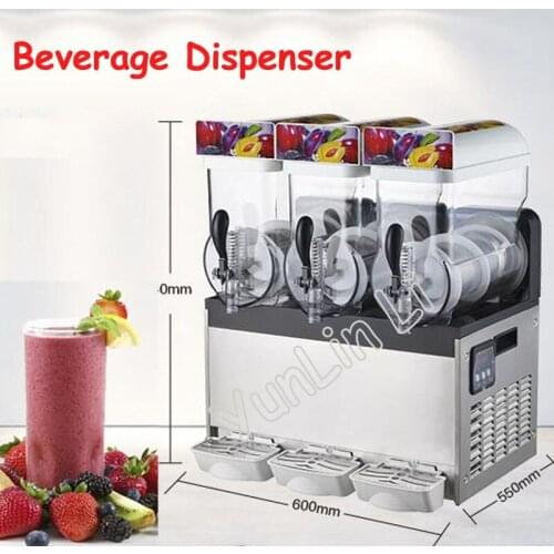 Commercial Beverage Dispenser 3*15L Tanks Slush Machine Snow Melting Machine Beverage Ice Juicer