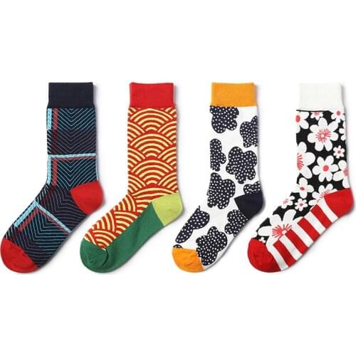 Colorful Girls Originality Casual Cotton Funny Cute Happy Socks Female Hosiery Women Harajuku Kawaii Streetwear Hip Hop Vintage