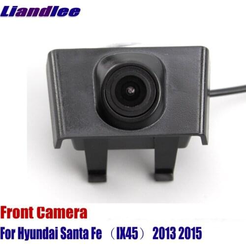 Liandlee AUTO CAM Car Front View Camera Logo Embedded For Hyundai Santa Fe IX45 2013 2015 ( Not Reverse Rear Parking Camera )