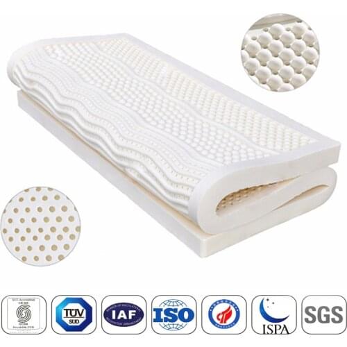 Natural Latex Mattress For Single Double Bed Japan Tatami Mat Cervical Vertebra 7 Zone Body Pressure Release Bed Mattress