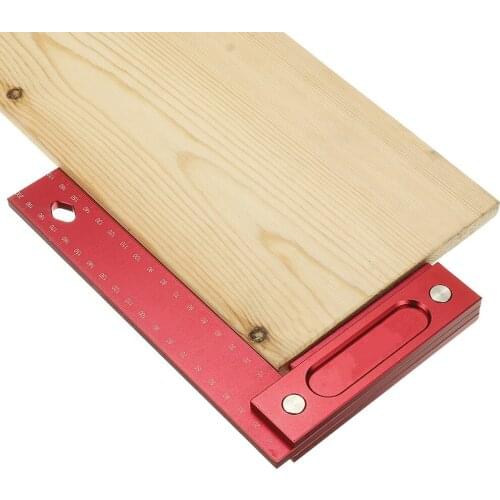 150/200mm Metric Precision Woodworking Square Aluminum Alloy Wide Seat Scribing Tool L 90 Right Angle Ruler