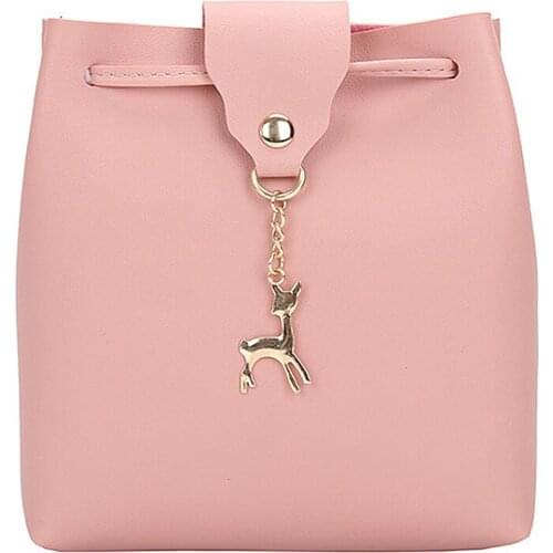 PU Leather Mini Shoulder Bag Fawn Crossbody Messenger Handbag Purse Clutch Bag Solid Crossbody Bags For Women Bags For Women New