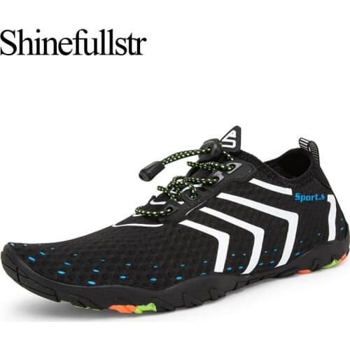 Summer Water Shoes For Men Quick-Drying Aqua Beach Shoes Lightweight Diving Swimming Shoes Zapatos De Hombre Big Plus Size 47 48