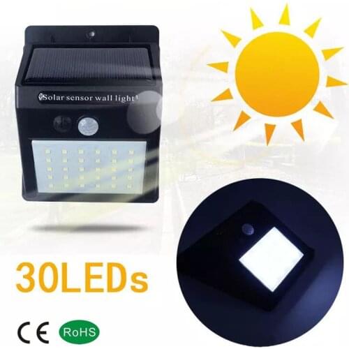 Solar charging Wall Outdoor Lights lighting 20/30LED Solar Sensor Lights Home Outdoor Waterproof Security lamp Use Garden Lawn