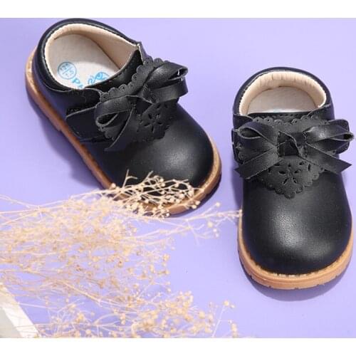 2019 spring 1-3-5 years old girls shoes new Korean version of the princess shoes leather T-baby toddler shoes