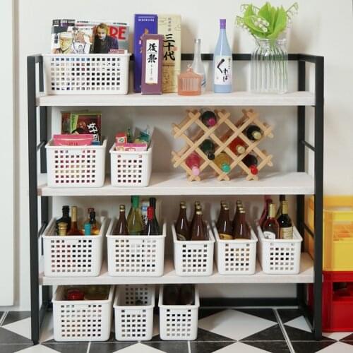 New Miniature Dollhouse 1:12 Scale Storage Basket/Trash Can Play Model Doll House Decor