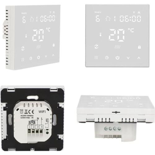 Wifi Underfloor Room Thermostat Water Gas Boiler Electric Floor Heating APP Remote Touch Screen Temperature Controller