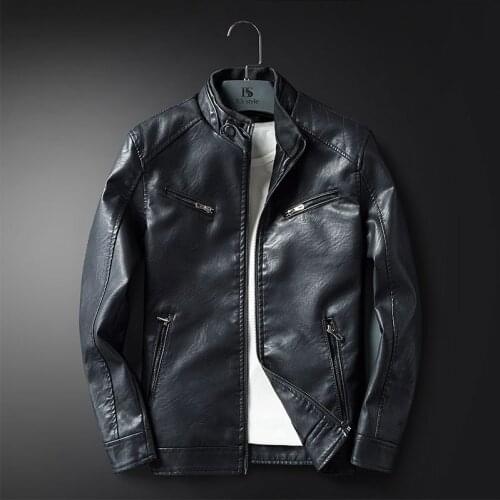 Thin Section Pu Skin Leather Clothing Loose Coat Winter Self-cultivation Type Leather Jacket Trend Wallet Loose Coat