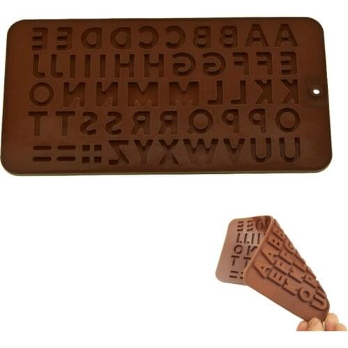 1PC Resin Jewelry Liquid Silicone Mold 3D English Letter Number Resin Charms Mold for DIY Intersperse Decorate Making Molds