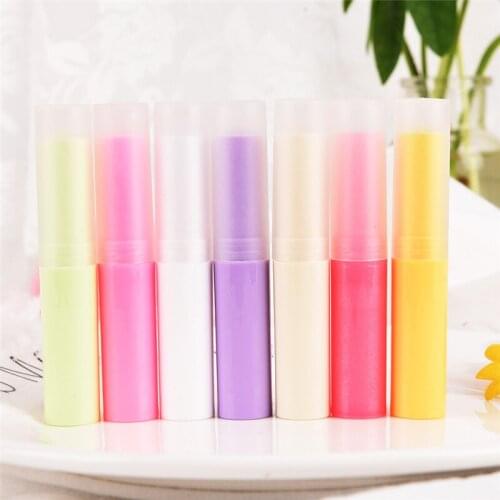 10 Pcs/lot 4g Empty Lipstick Tube Ivory Plastic Lip Balm Container Small Cosmetic Lipstick Gloss Sub-bottling