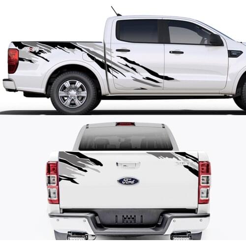 3pcs For Ford Ranger Raptor Pickup Isuzu Dma Nissan NAVARA Toyota Hilux Car Stickers Auto Tuning Whole Decals Car Accessories