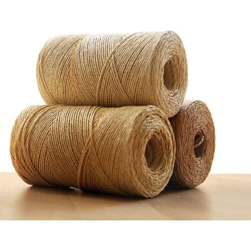 500g/roll Raffia Straw Yarn For Hand Knitting Summer Straw Hat Handbags Organic Yarn Crochet Handmade DIY Material